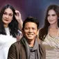 Banner Kasus Luna Maya dan Cut Tari. (Liputan6.com/Triyasni)