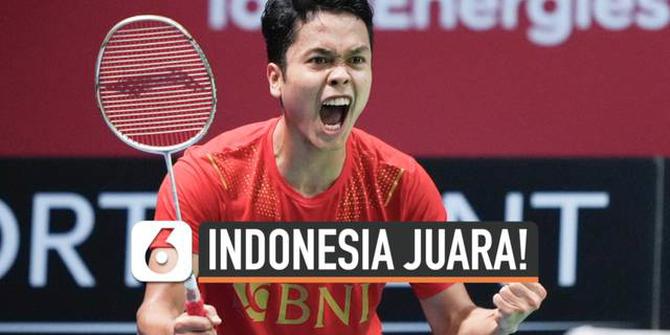 VIDEO: Tumbangkan China 3-0, Indonesia Juara Thomas Cup 2020!