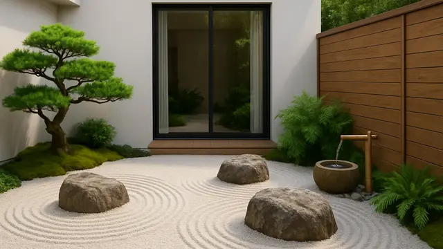 Model Taman Belakang Rumah Minimalis/Ilustrasi gambar AI