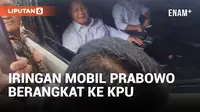 Prabowo-Gibran Berangkat ke KPU