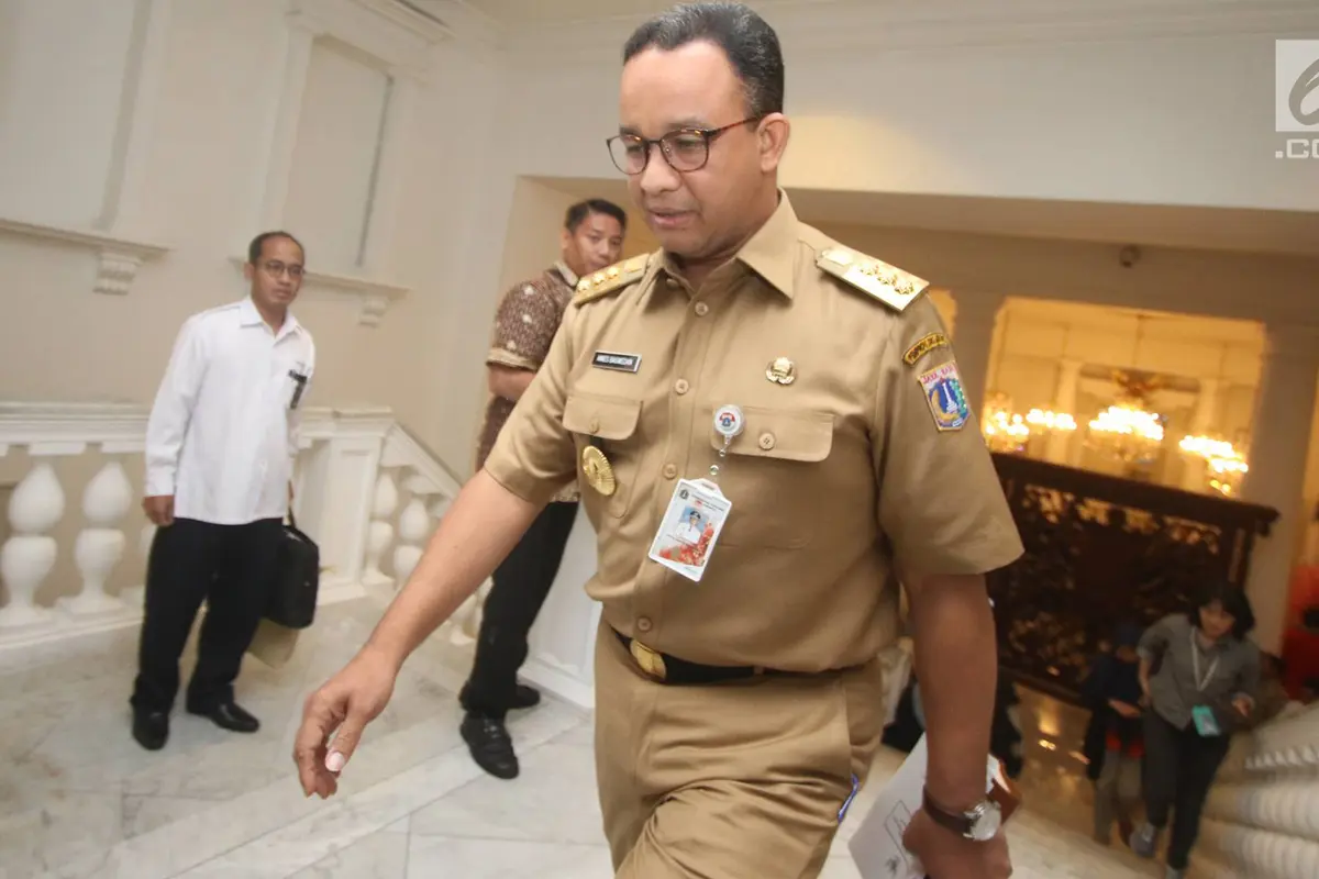 Anies Sampaikan Pemaparan di Hadapan Lurah dan Camat se-DKI Jakarta