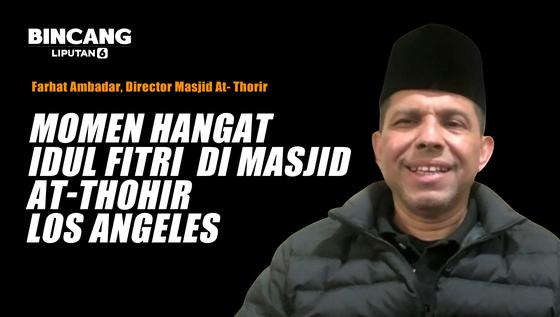 Momen Hangat Idul Fitri di Masjid At-Thohir Los Angeles