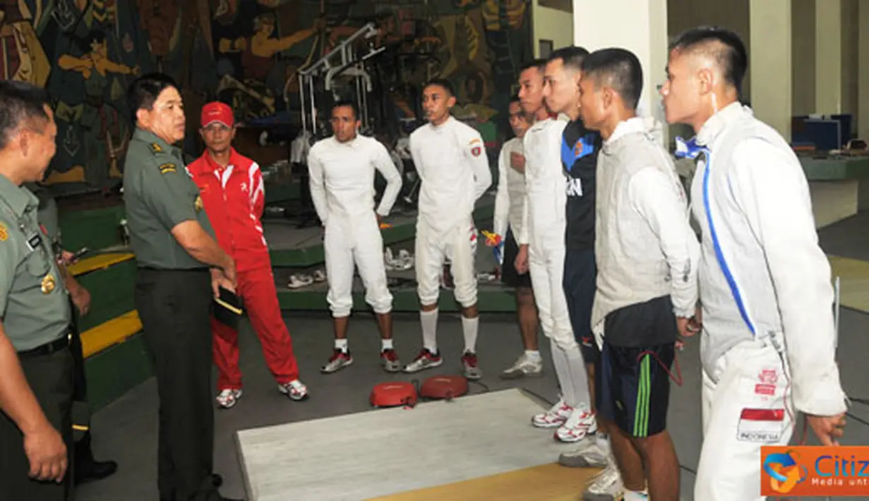 Citizen6, Jakarta: Tujuan kedatangan ini untuk melihat secara langsung kesiapan atlet-atlet TNI yang akan mengikuti Olimpiade Militer Dunia ke-5. (Pengirim: Badarudin Bakri)
