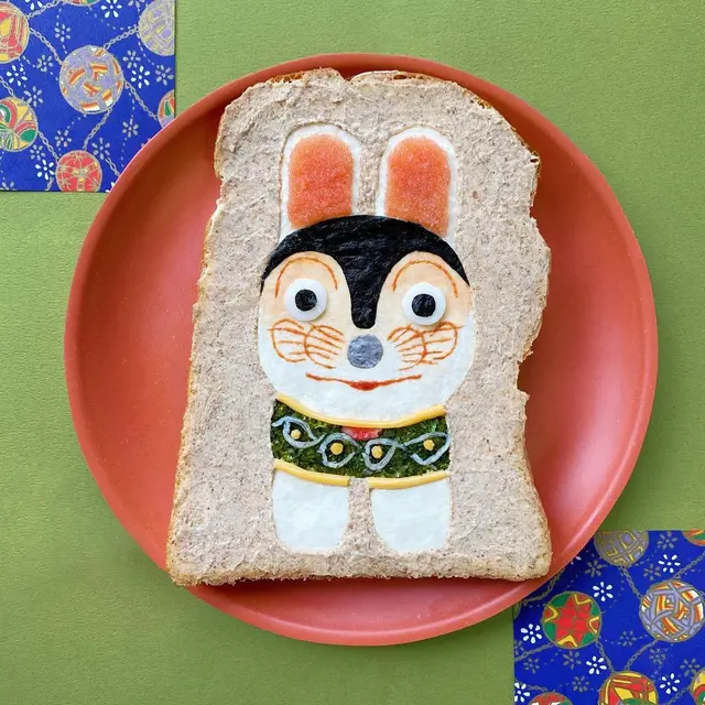 6 Lukisan Binatang di Roti Tawar Ini Unik, Bikin Takjub