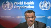 Kepala WHO Tedros Adhanom Ghebreyesus. (Liputan6/AFP)