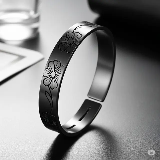 Gelang Model Bunga Hitam