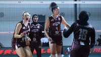 Tim voli putri Jakarta Electric PLN Mobile merayakan kemenangan atas Jakarta Livin’ Mandiri di GOR Candradimuks Padepokan Jenderal Polisi Kunarto, Sentul, Bogor, Minggu (1/3/2026). (Dok. PBVSI)
