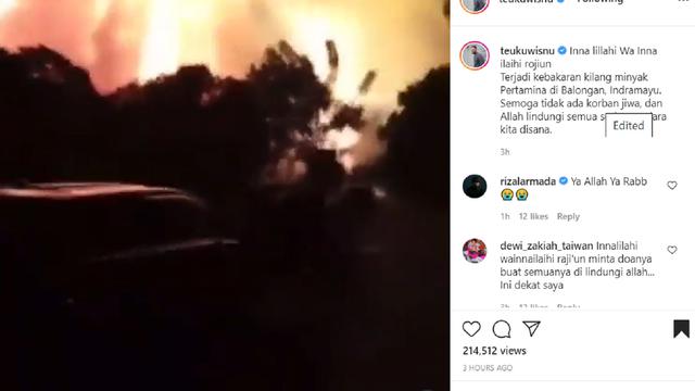 Kebakaran Kilang Minyak Balongan, Teuku Wisnu: Inna ...