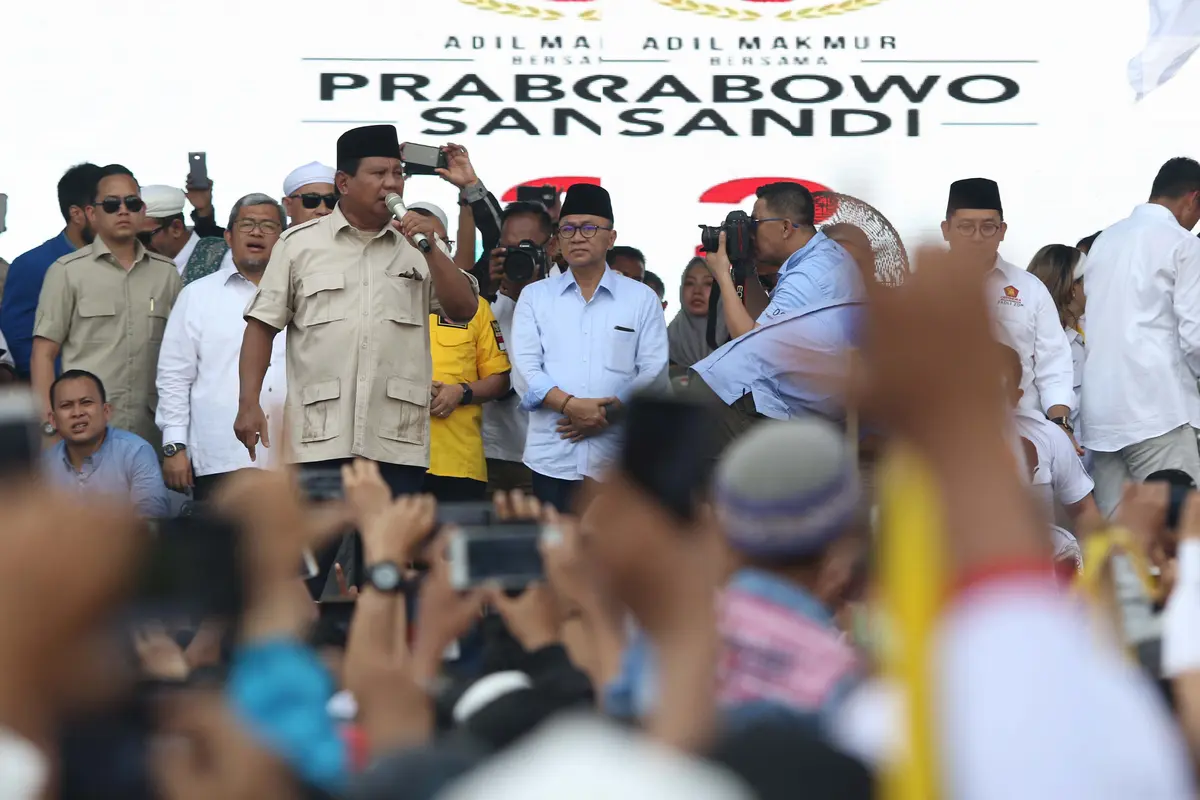 Bersama Tokoh Koalisi Indonesia Adil Makmur, Capres Prabowo Sapa Pendukung di Bogor