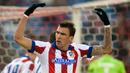 Atletico Madrid. Pada awal musim 2014/2015 Mario Mandzukic hijrah ke Atletico Madrid. Total satu musim, ia tampil dalam 43 laga bersama Los Rojiblancos dengan mencetak 20 gol dan mempersembahkan trofi Super Copa Spanyol tahun 2014.(Foto: AFP/Dani Pozo)