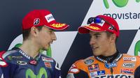 Jorge Lorenzo - Marc Mrquez (AFP Photo/ Jaime Reina)