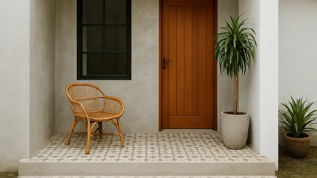 Model Teras Mini untuk Rumah di Desa (Foto: ChatGPT)