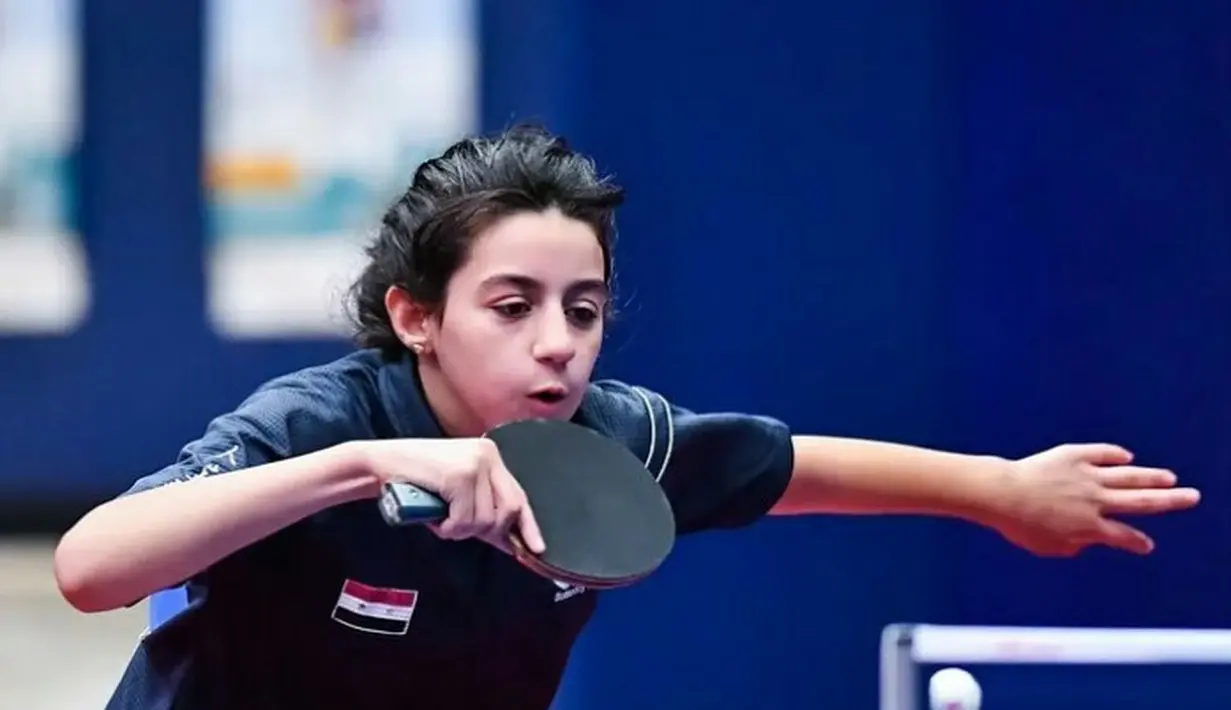 Zaza pun menjadi atlet termuda kelima yang tercatat dalam sejarah Olimpiade. (Instagram/mysyria_).