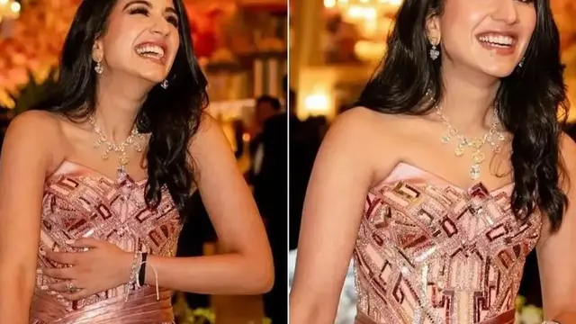 Tampilan Gaya Rambut dan Makeup Radhika Merchant Calon Istri Crazy Rich India, Anant Ambani . [@loveleen_makeupandhair]