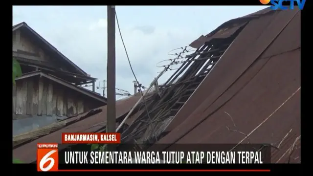Puting Beliung di Banjarmasin, 5 Rumah Warga Rusak