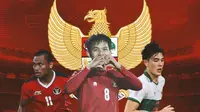 Timnas Indonesia - Saddil Ramdani, Witan Sulaeman, Elkan Baggott (Bola.com/Adreanus Titus)