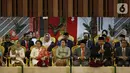 Ketua Umum Partai Demokrat, Susilo Bambang Yudhoyono (kedua kanan) menghadiri pelantikan Presiden dan Wapres 2019 di Gedung MPR/DPR/DPD RI, Senayan, Jakarta, Minggu (20/10/2019). Jokowi-Ma'ruf Amin resmi dilantik sebagai Presiden dan Wapres RI periode 2019-2024. (Liputan6.com/Johan Tallo)