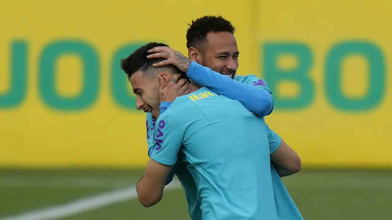 FOTO: Canda Tawa Neymar Cs Jelang Brasil Kontra Chile di Kualifikasi Piala Dunia 2022