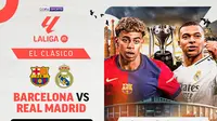 Saksikan siaran langsung big match Liga Spanyol: Barcelona vs Real Madrid di Vidio. Tonton pertandingan duel klasik El Clasico antara Barcelona vs Real Madrid di ajang Liga Spanyol 2024/25 hanya di Vidio. (sum. doc. vidio.com)