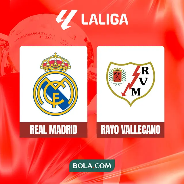 Liga Spanyol - Real Madrid Vs Rayo Vallecano