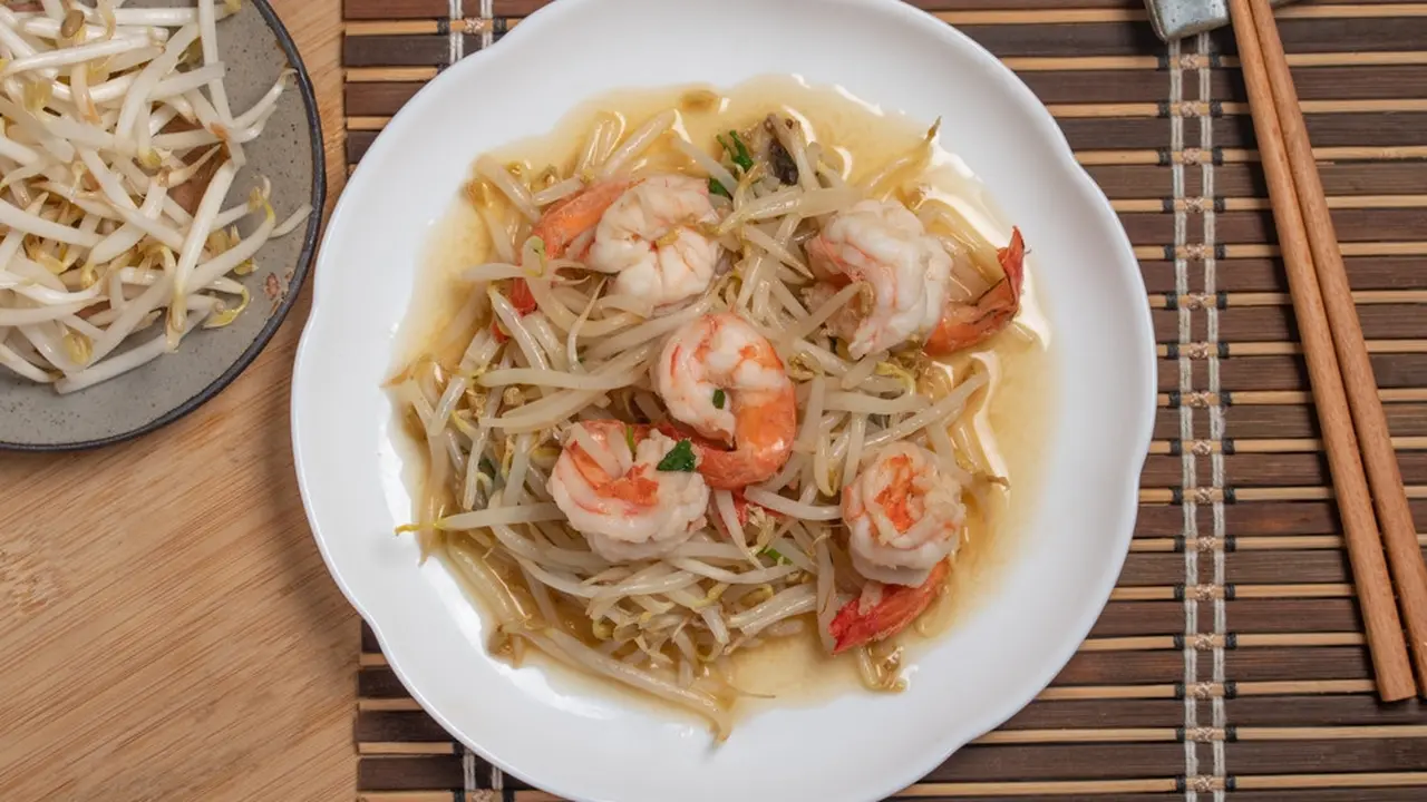 tumis tauge udang