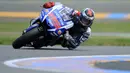 Jorge Lorenzo, menjadi yang tercepat di MotoGP Prancis pada tahun 2009, 2010, 2012, 2015 dan 2016. (AFP/Jean-Francois Monier)