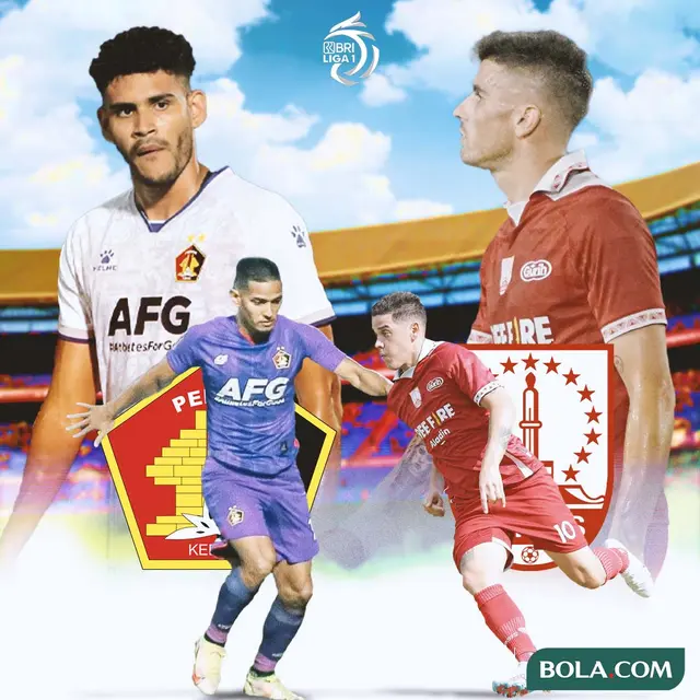 BRI Liga 1 - Persik Kediri Vs Persis Solo - Renan Silva, Jefinho Vs Alexis Messidoro, Fernando Rodriguez