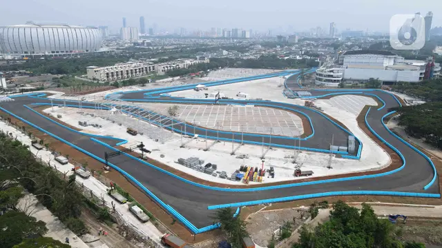 FOTO: Memantau Pembangunan Sirkuit Formula E di Ancol