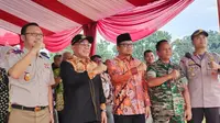 Walikota Depok, Mohammad Idris bersama Forkopimda usai mengikuti kegiatan BPN Kota Depok. (Liputan6.com/Dicky Agung Prihanto)