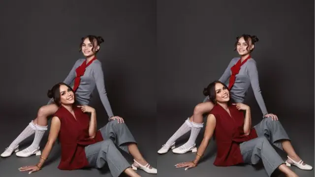 Melaney Ricardo dan putrinya Chloe tuai pujian netizen. (credit:instagram.com/melaney_ricardo)