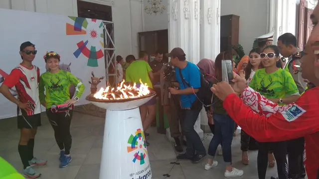 Kirab Api Asian Games di Bogor