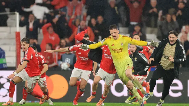 Gol Langka Anatoliy Trubin Antar Benfica Bungkam Real Madrid