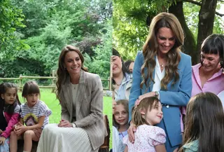 Kate Middleton pancarkan aura keibuan kala bermain dengan anak-anak di Italia (@princeandprincessofwales)