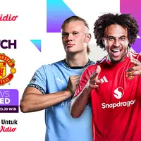 Big Match Liga Inggris: Manchester City vs Manchester United pada matchweek ke 16 akhir pekan ini di Vidio. (sum. doc. vidio.com)