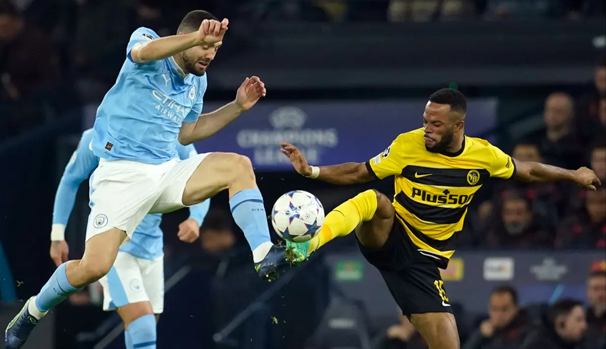 Kemenangan itu jadi yang keempat bagi tim asuhan Pep Guardiola ini di babak grup setelah mengoleksi 12 poin. Artinya, Julian Alvarez dan kawan-kawan menyapu bersih empat pertandingan dengan kemenangan. (AP Photo/Dave Thompson)