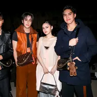 Intip gaya serasi Syifa Hadju dan El Rumi hadiri Coach Show di NYFW. [Dok/Kanmo Group Fashion].