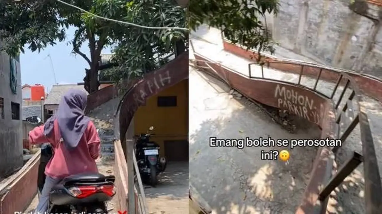 Viral Tanjakan Masuk Rumah Kos-Kosan Ini Penghuni Gemetar saat Bawa Motor