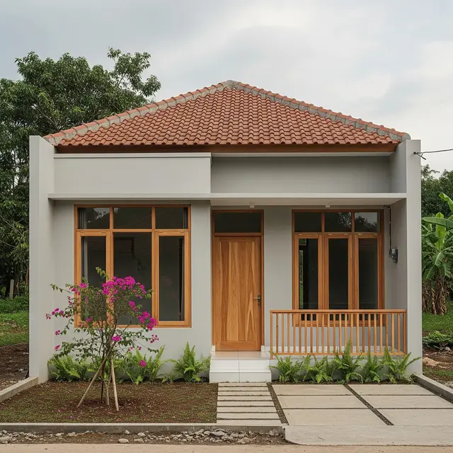 9 Desain Rumah Sederhana 1 Lantai di Lahan Terbatas Budget 100 Juta