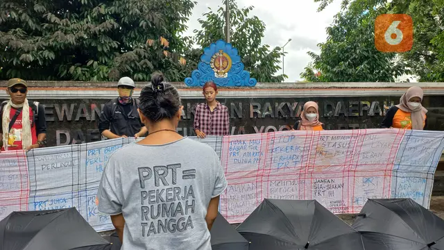 Aksi Hari PRT Nasional di Yogyakarta pada Rabu(15/02/2023)