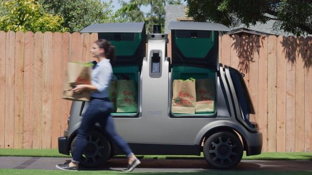 Mobil pengantar barang tanpa sopir