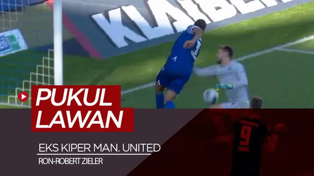 Berita video eks kiper Manchester United, Ron-Robert Zieler, memukul pemain lawan yang membobol gawangnya dalam pertandingan Divisi II Liga Jerman, 2. Bundesliga 2019-2020.