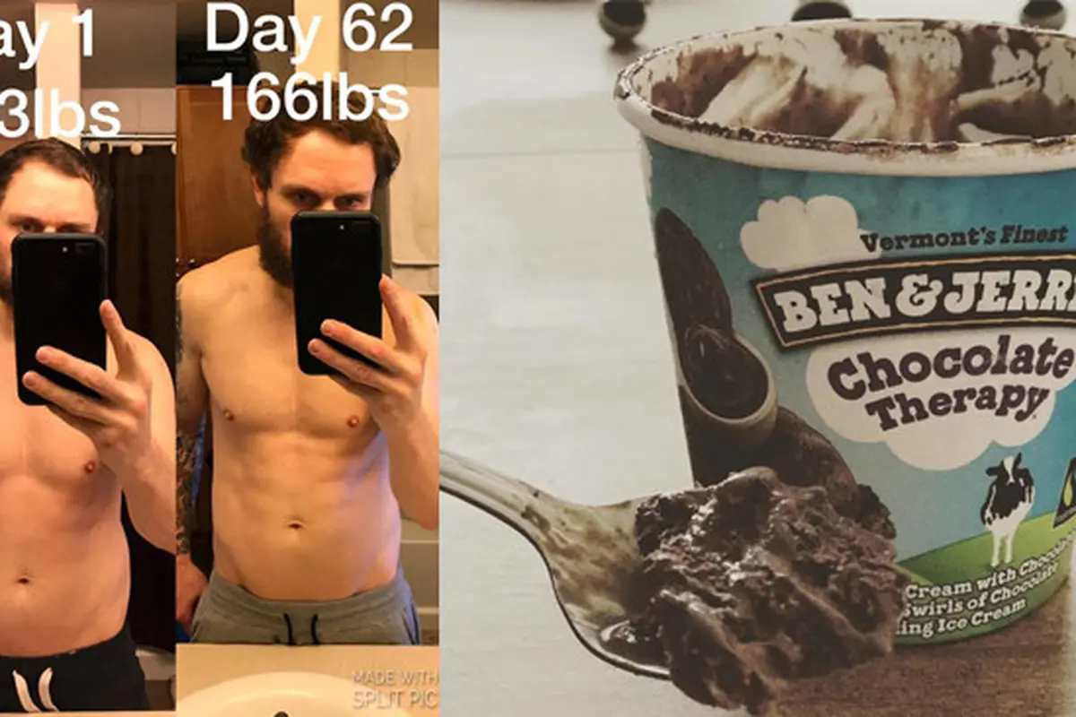 Pria ini Kehilangan 14 Kg dengan Makan Ice Cream