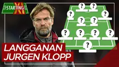 Berita motion grafis starting XI pemain langganan Jurgen Klopp, tidak ada Mohamed Salah.