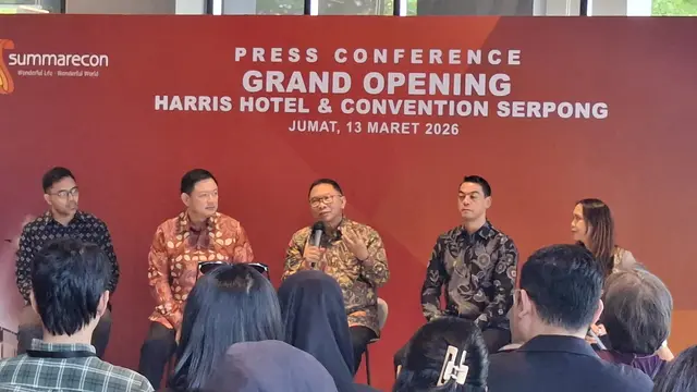 PT Summarecon Agung Tbk, meresmikan hotel kelima di kawasan Summarecon Gading Serpong, Kabupaten Tangerang. (Liputan6.com/Pramita T)
