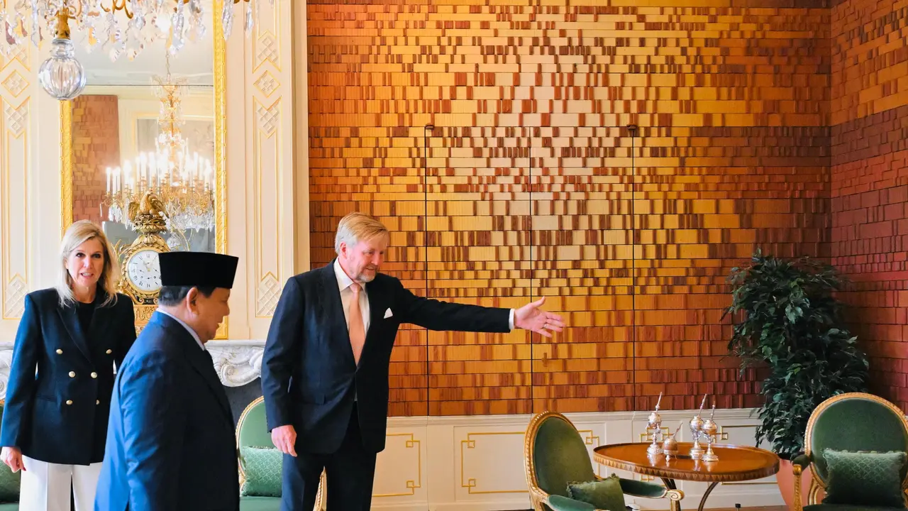 Presiden Prabowo Subianto diterima secara resmi oleh Raja Belanda Willem-Alexander dan Ratu Máxima di Istana Huis ten Bosch, Den Haag, Belanda, Jumat (26/9/2025) (Biropers)