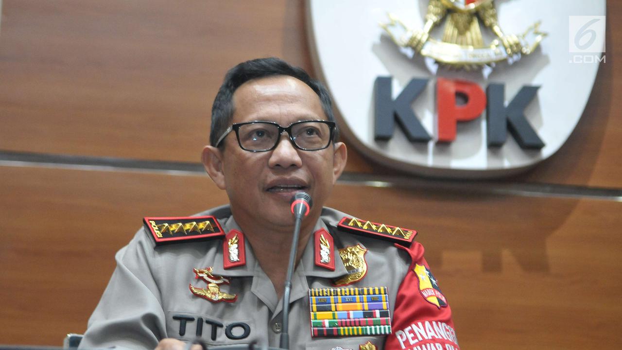 Kapolri Datangi KPK Bahas Teror Novel Baswedan
