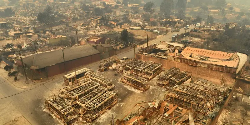 Kerusakan akibat Kebakaran Hutan di Chile