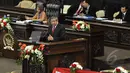 Dalam paparanya Susilo Bambang Yudhoyono menyampaikan beberapa hal diantaranya Asia Afrika bebas dari kemiskinan, pembangunan, kekuatan internasional dan kemerdekaan Palestina, Jakarta, Kamis (23/04/2015). (Liputan6.com/Andrian M Tunay)
