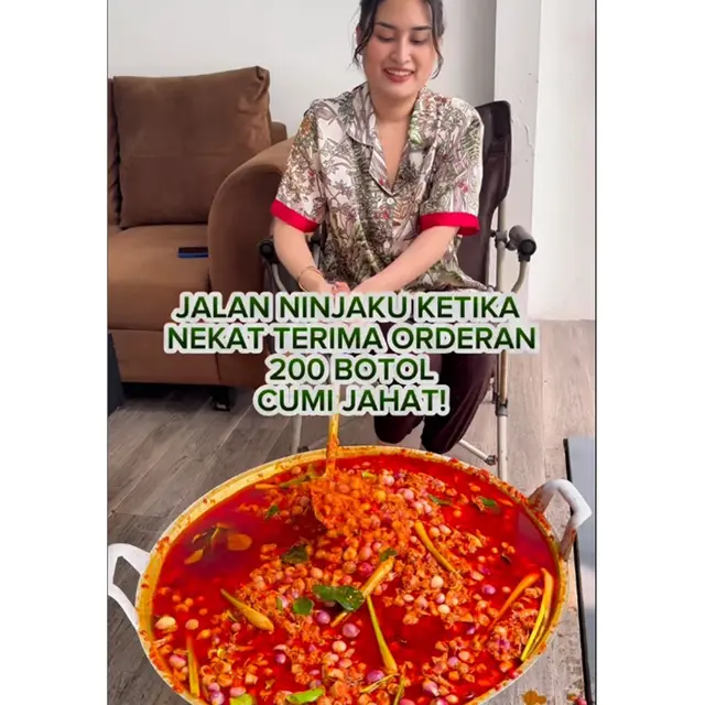 6 Potret Angbeen Rishi Istri Adly Fairuz Bisnis Sambal Cumi, Dapat Dukungan Suami