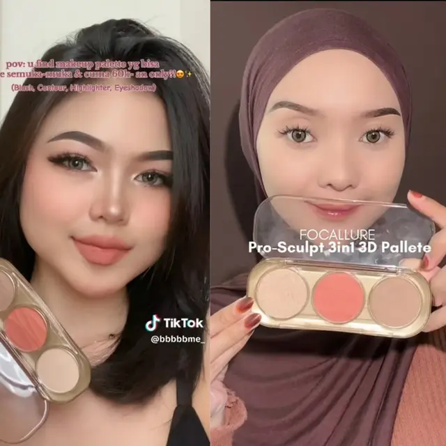 Mau Makeup Cepat Tapi Hasil Maksimal? Pro-Sculpt 3-in-1 Facial Shaping Palette dari FOCALLURE Jawabannya!